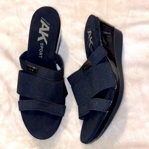Anne Klein Sport Wedge Slip On Sandals